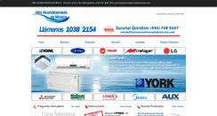 Desktop Screenshot of aireacondicionadodemexico.com